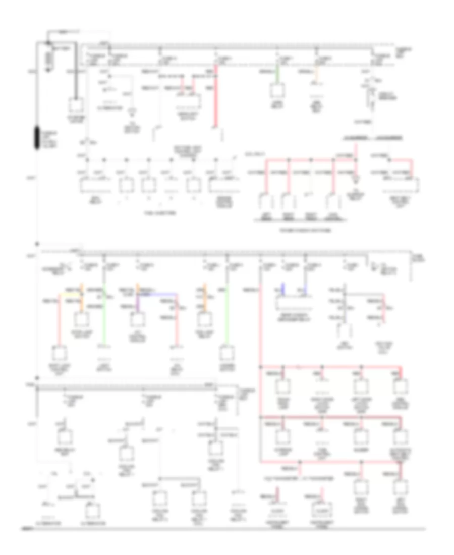 Power Distribution Wiring Diagram 1 of 3 for Nissan Sentra LE 1994