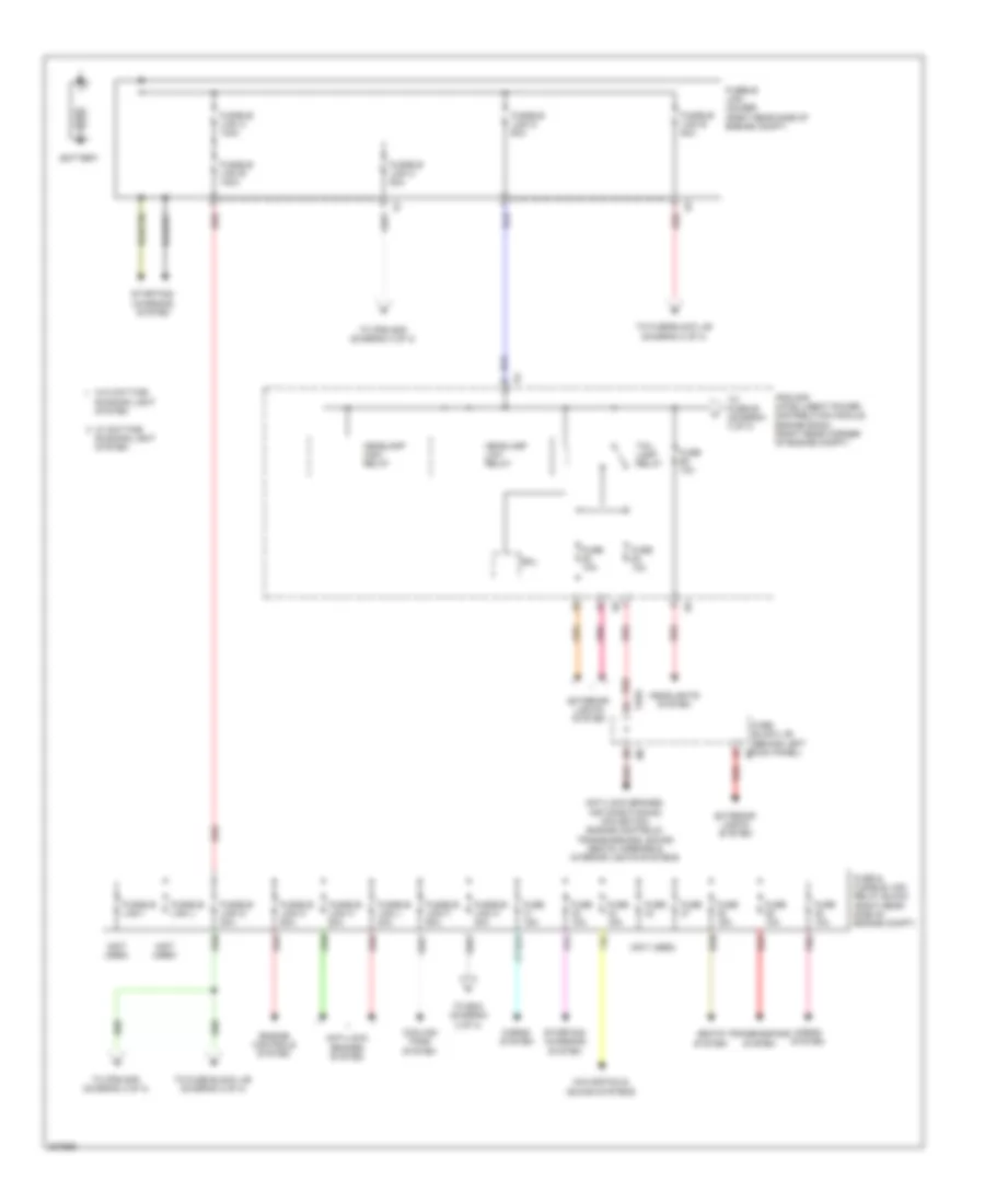 Power Distribution Wiring Diagram 1 of 3 for Nissan 370Z Touring 2009