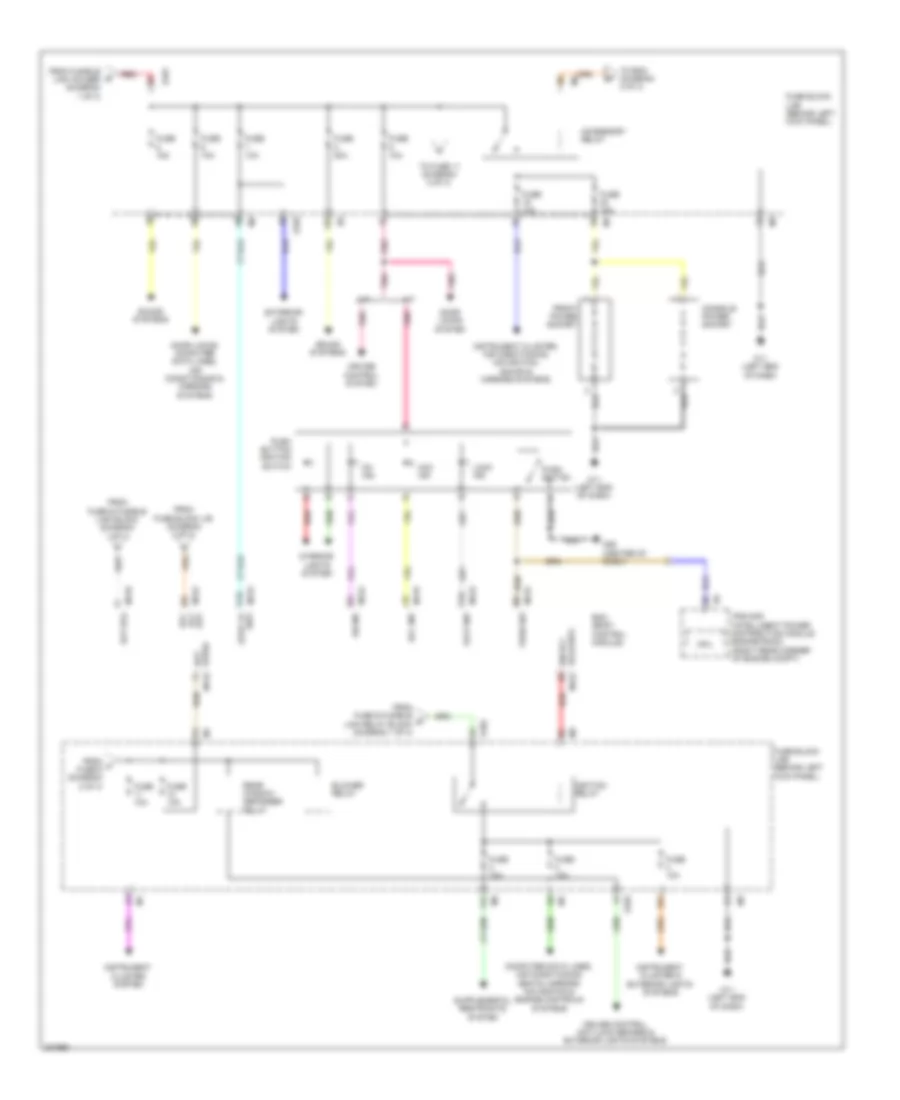 Power Distribution Wiring Diagram 2 of 3 for Nissan 370Z Touring 2009