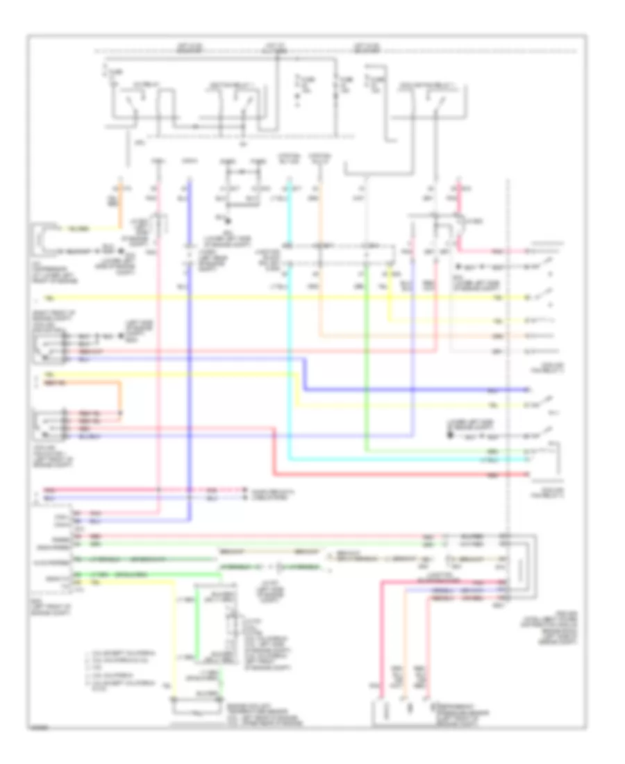 Manual A C Wiring Diagram Except Hybrid 2 of 2 for Nissan Altima Hybrid 2009