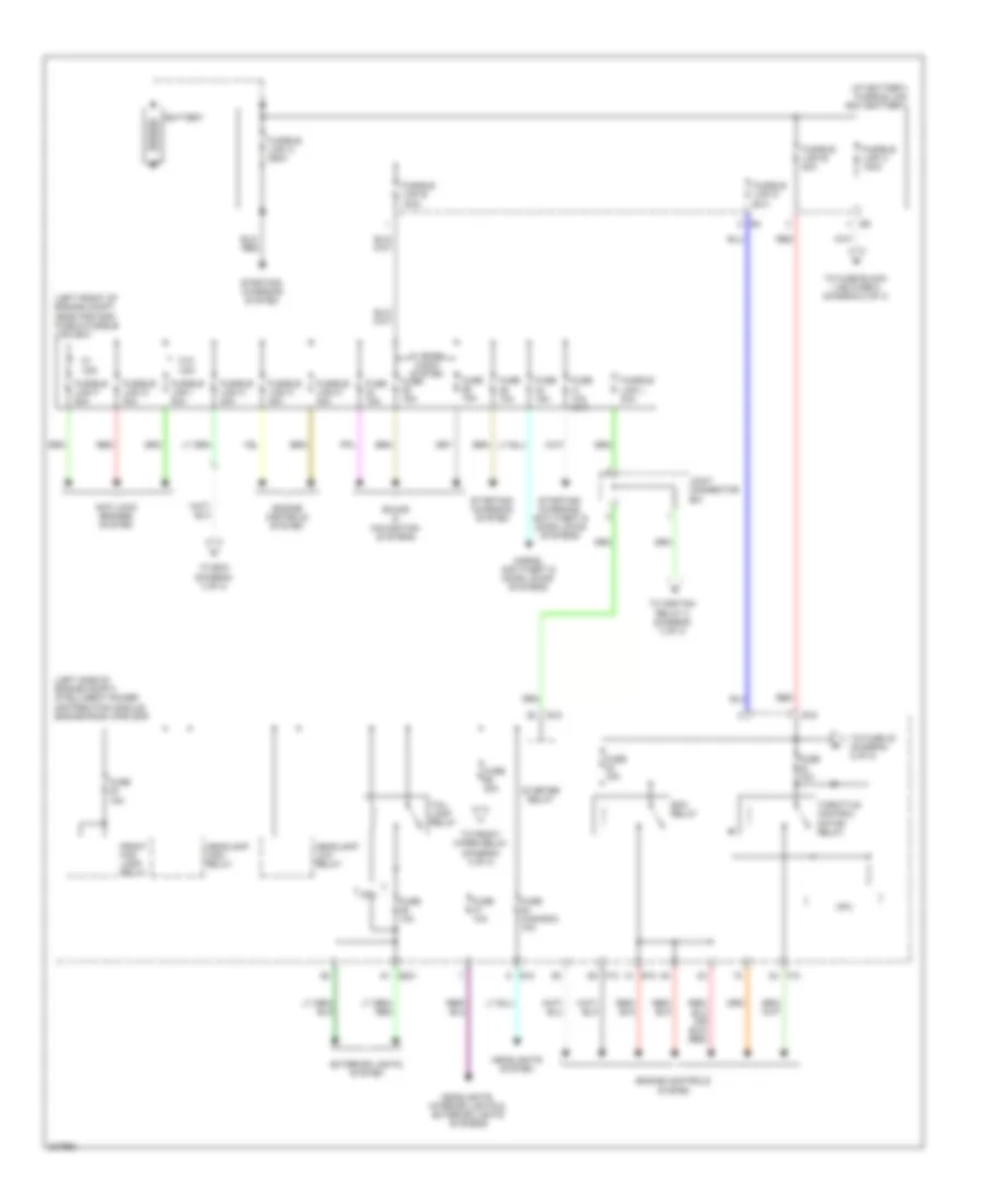 Power Distribution Wiring Diagram Except Hybrid 1 of 3 for Nissan Altima Hybrid 2009