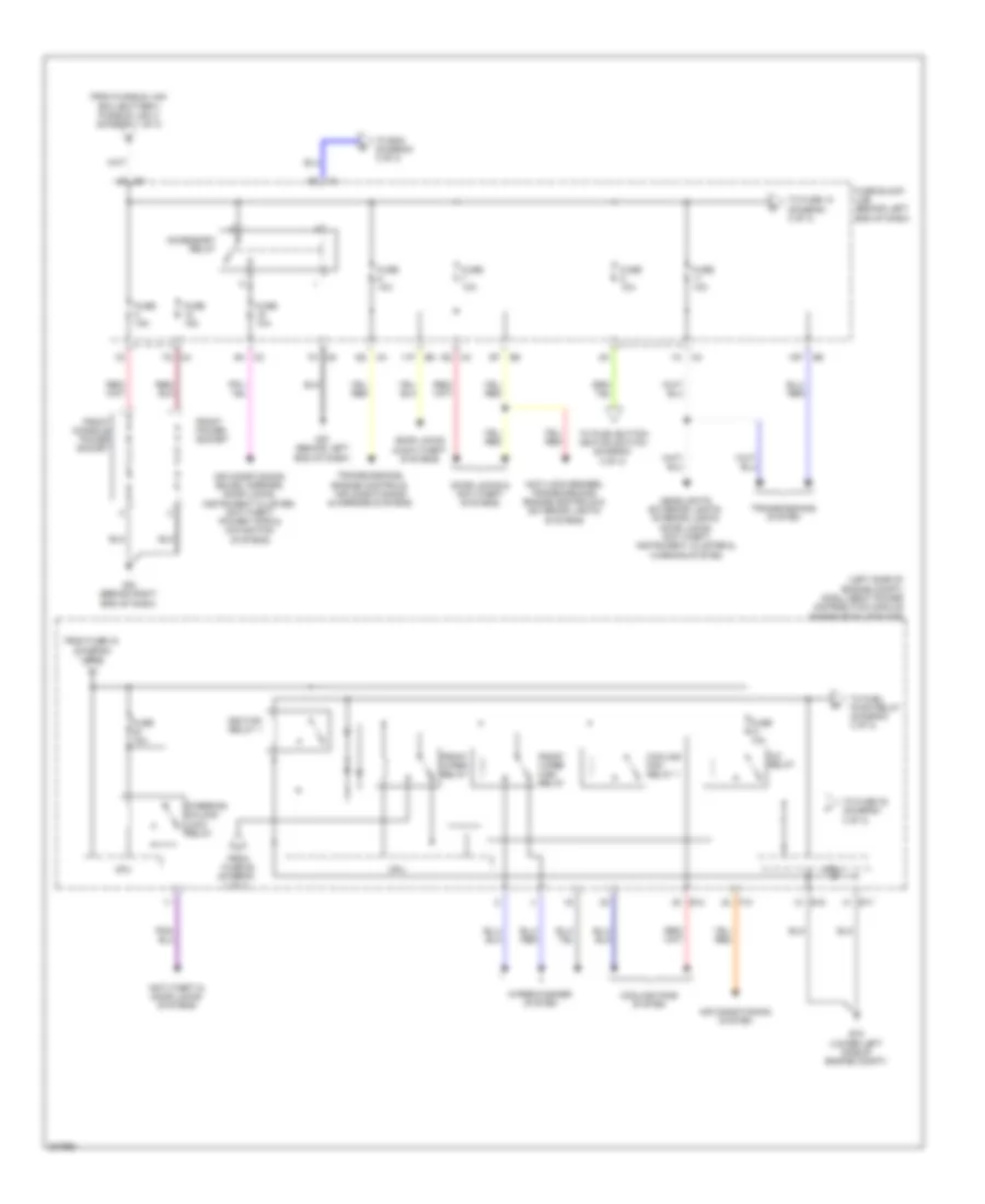 Power Distribution Wiring Diagram Except Hybrid 2 of 3 for Nissan Altima Hybrid 2009