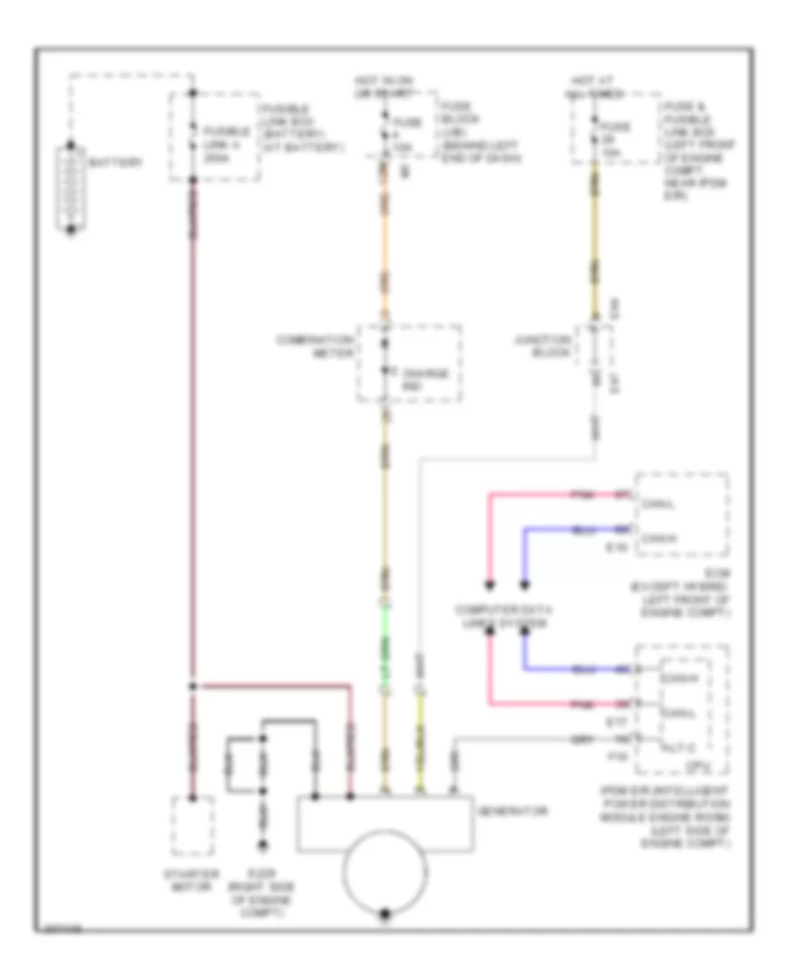 Charging Wiring Diagram for Nissan Altima Hybrid 2009