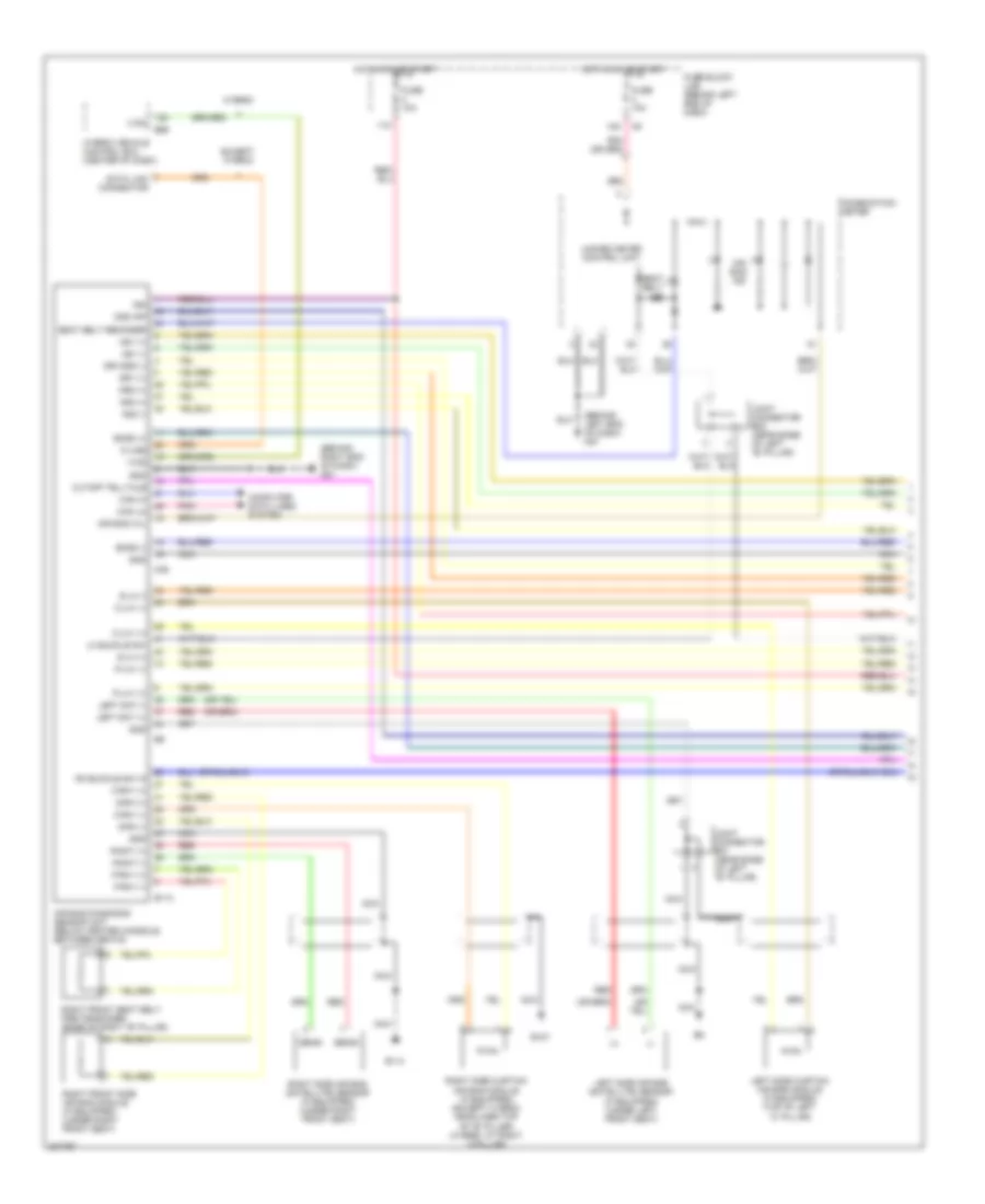Supplemental Restraints Wiring Diagram 1 of 2 for Nissan Altima Hybrid 2009
