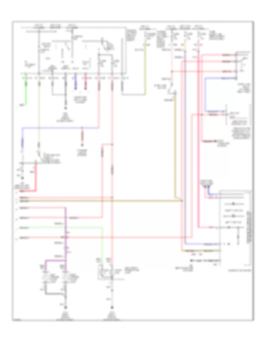 Exterior Lamps  Trailer Connector Wiring Diagram 2 of 2 for Nissan Armada SV 2011