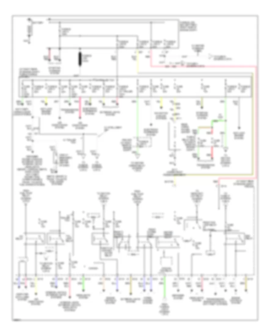 Power Distribution Wiring Diagram 1 of 2 for Nissan Armada SV 2011
