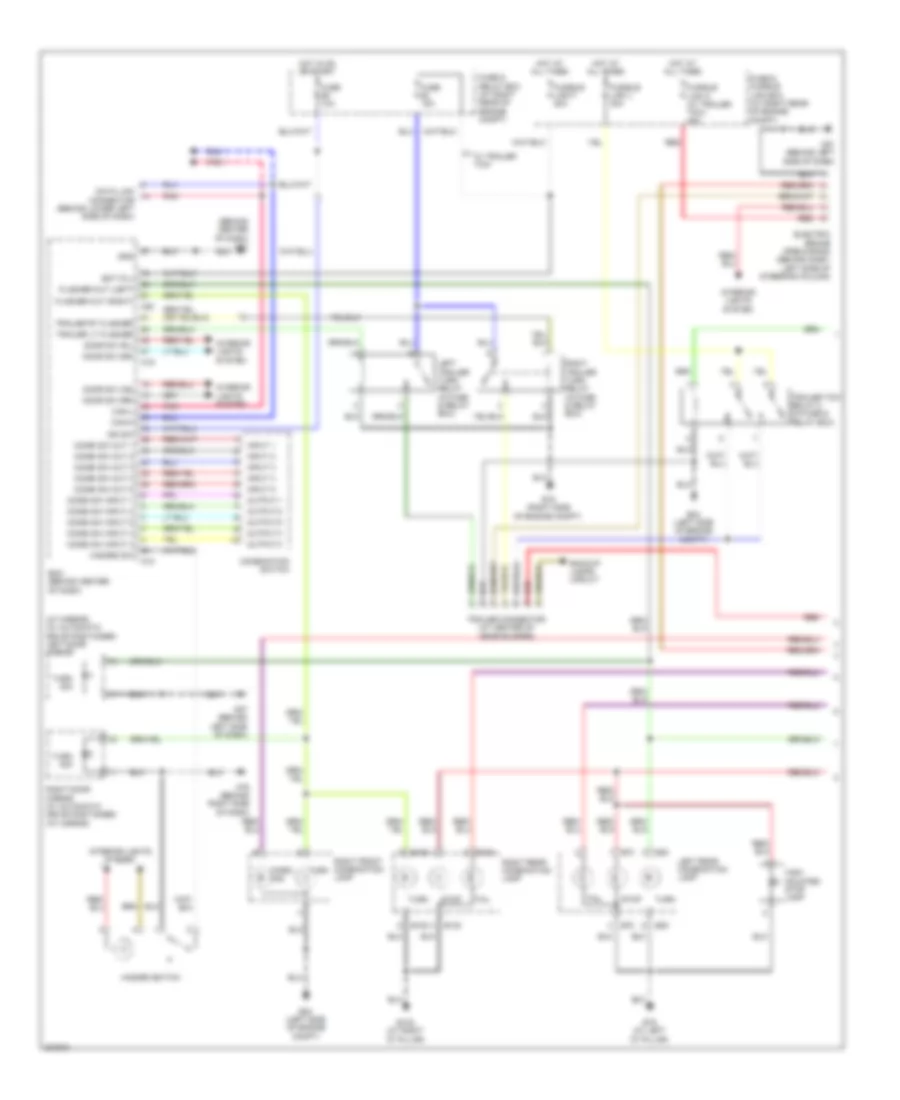 Exterior Lamps  Trailer Connector Wiring Diagram 1 of 2 for Nissan Armada SE 2009