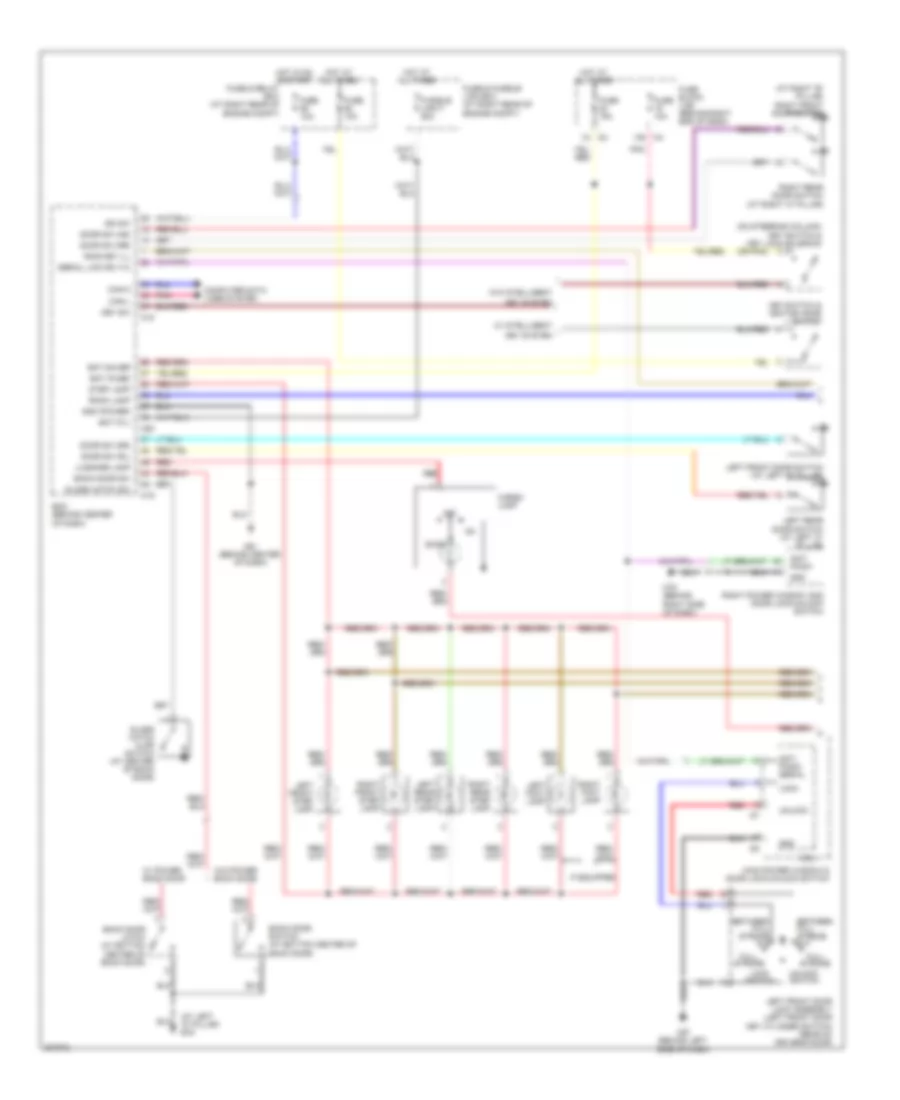Courtesy Lamps Wiring Diagram 1 of 2 for Nissan Armada SE 2009