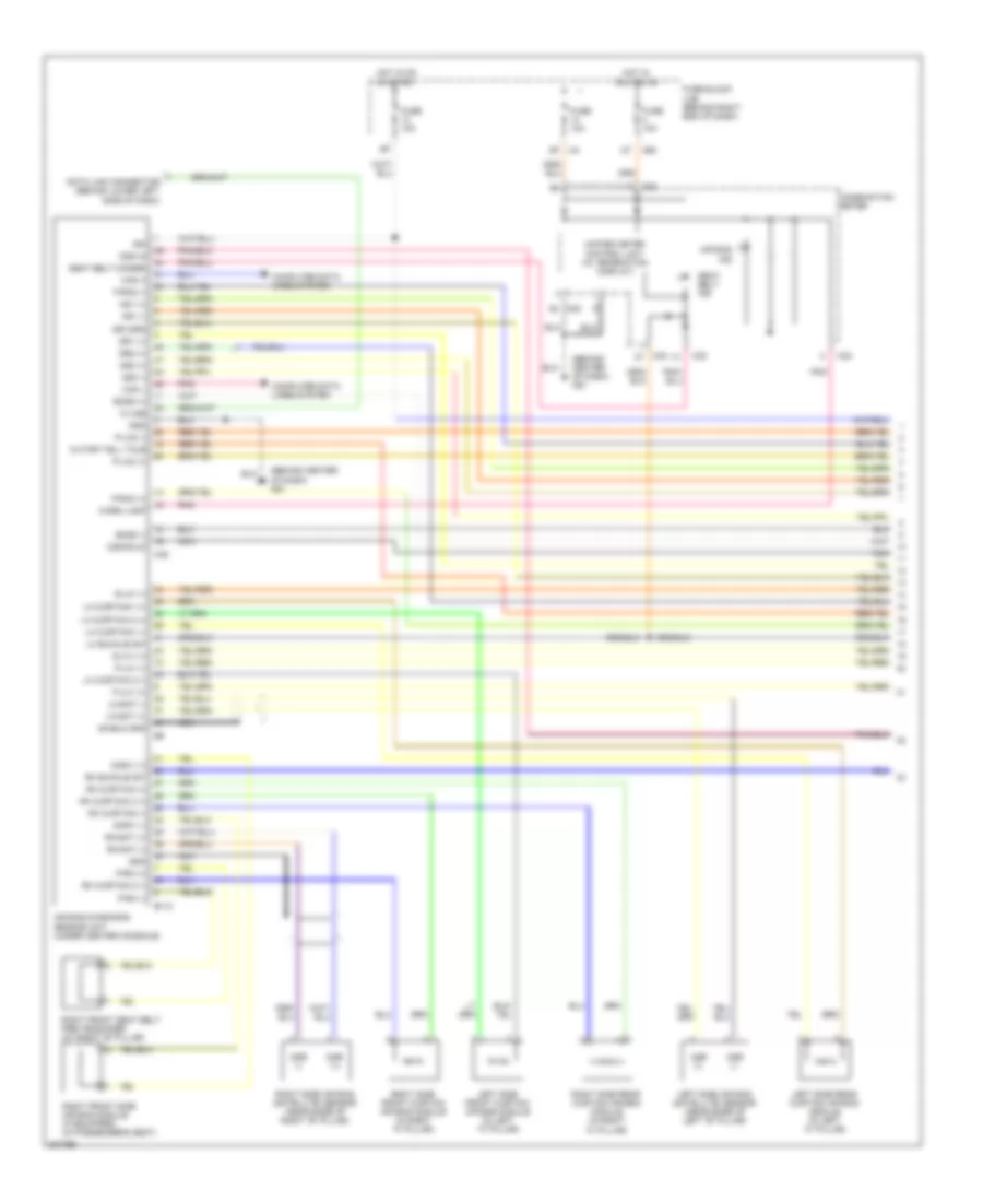 Supplemental Restraints Wiring Diagram 1 of 3 for Nissan Armada SE 2009