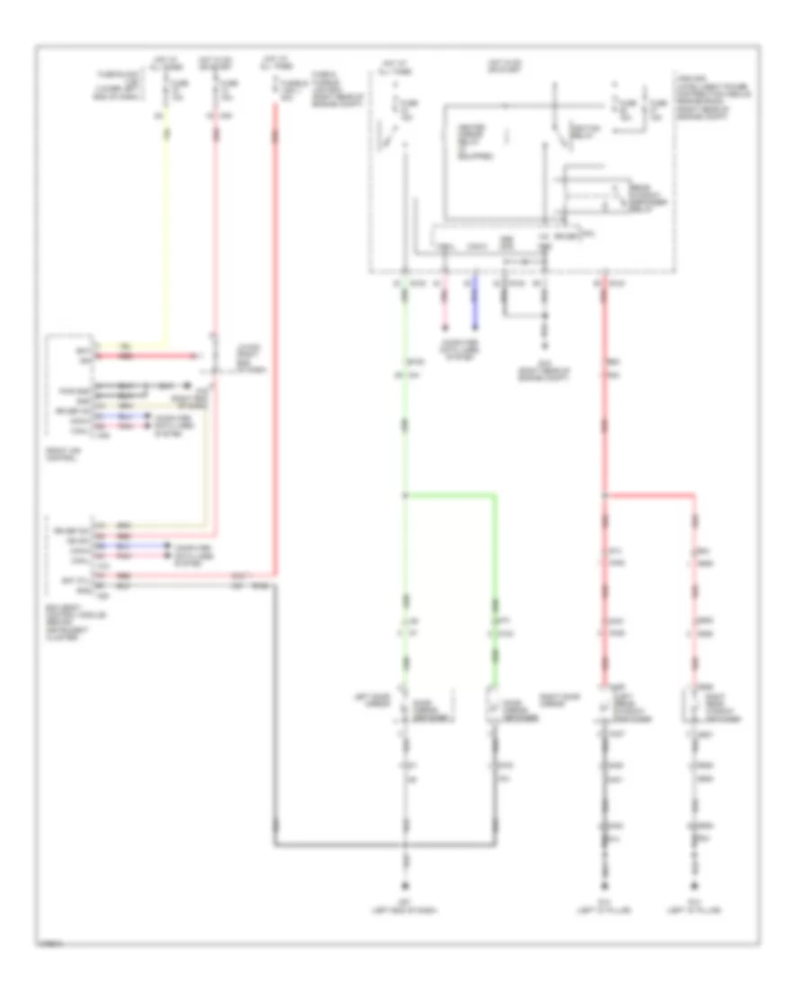Defoggers Wiring Diagram for Nissan NVHD S 2012 2500