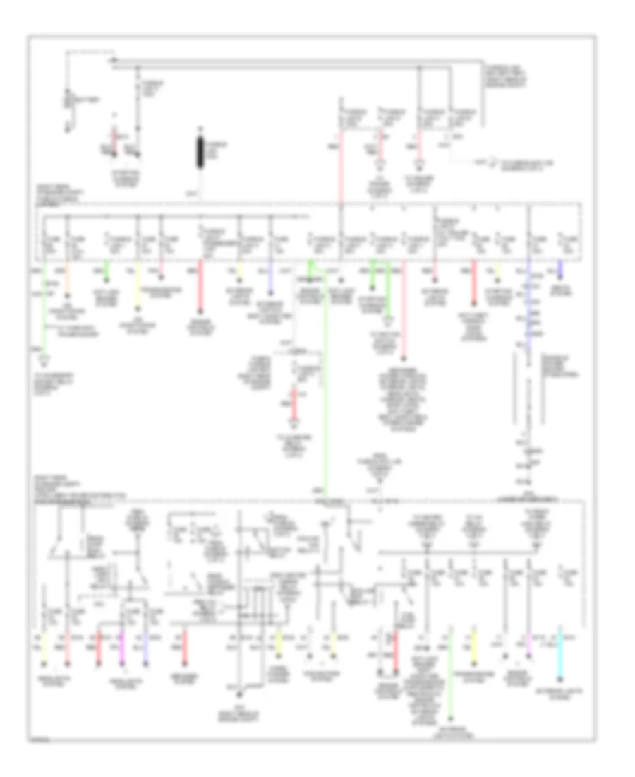 Power Distribution Wiring Diagram 1 of 3 for Nissan NVHD S 2012 2500