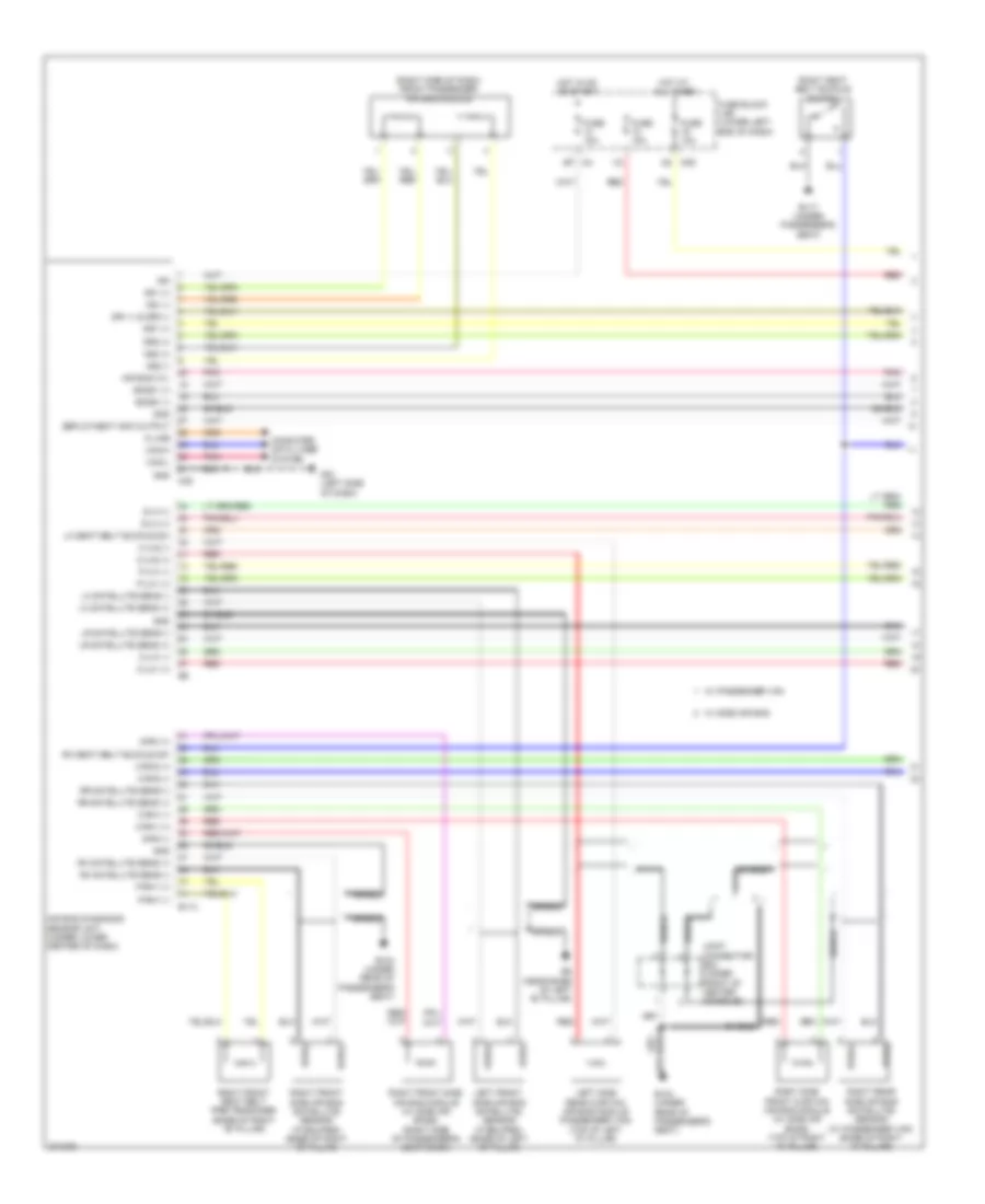 Supplemental Restraints Wiring Diagram 1 of 2 for Nissan NVHD S 2012 2500