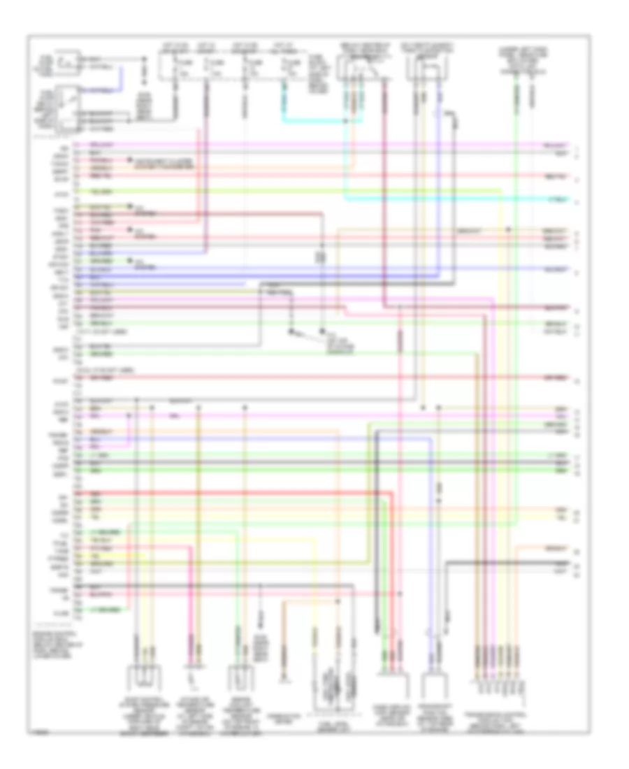 3.3L, Engine Performance Wiring Diagram (1 of 3) for Nissan Xterra SE 2003