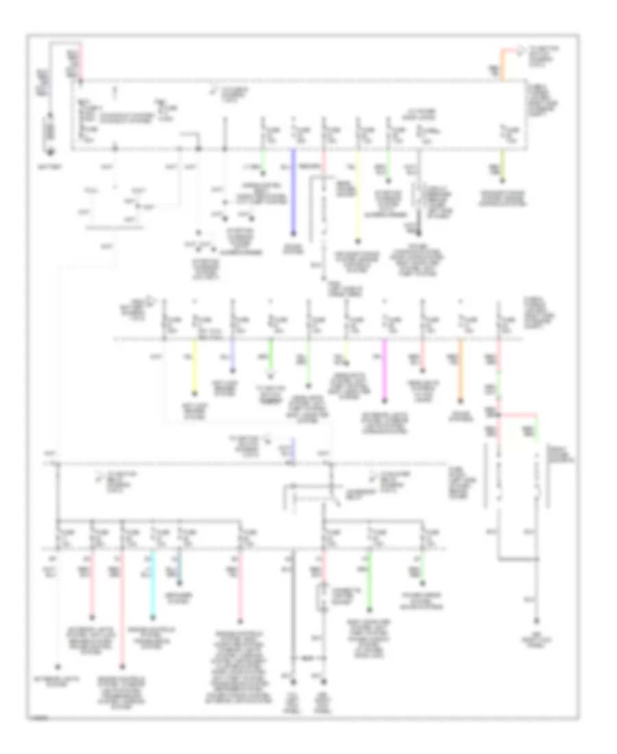 Power Distribution Wiring Diagram 1 of 2 for Nissan Xterra SE 2003