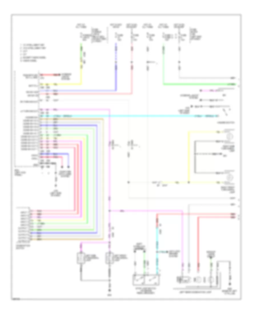 Exterior Lamps Wiring Diagram 1 of 2 for Nissan Juke SV 2014