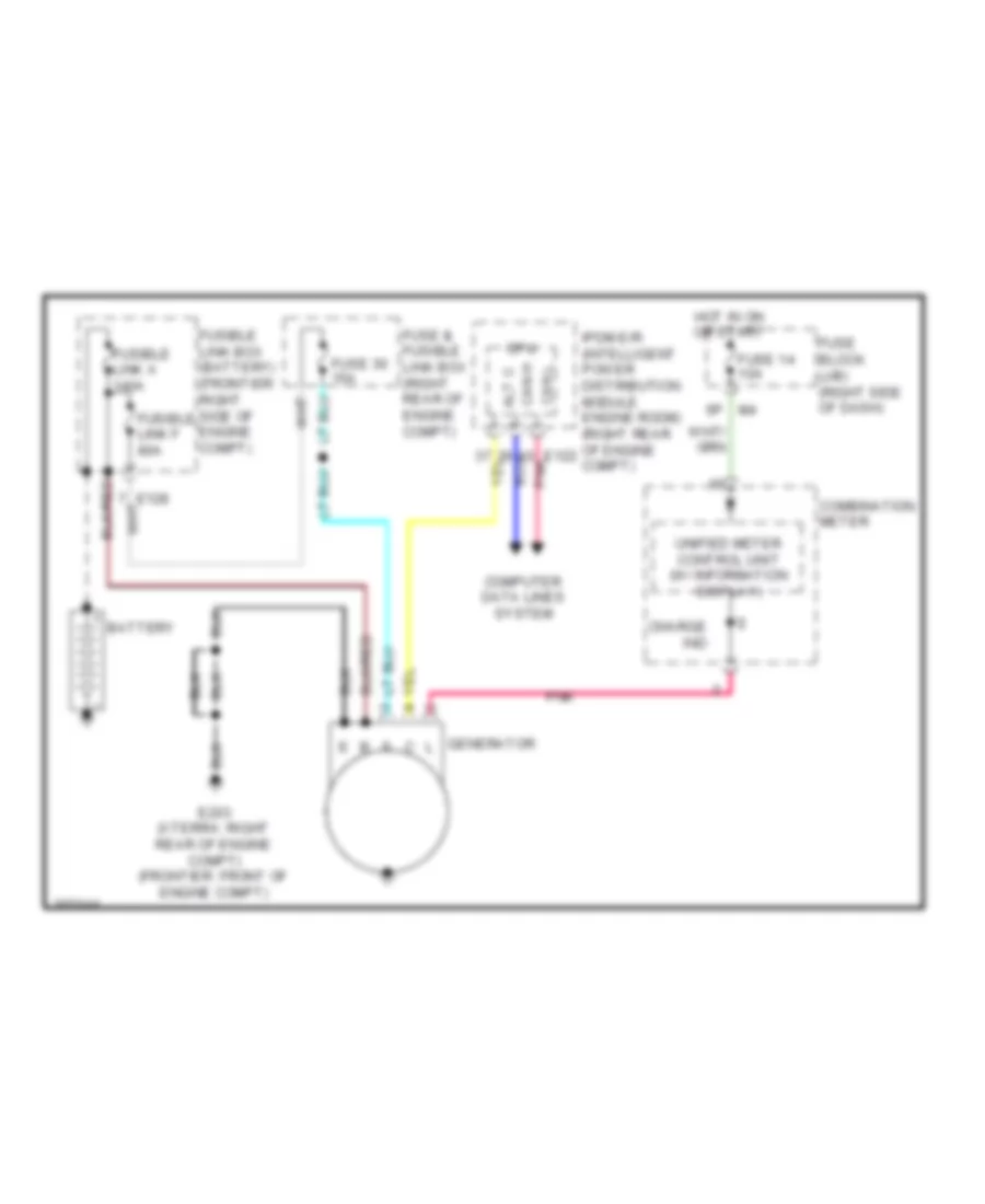 Charging Wiring Diagram for Nissan Frontier PRO 4X 2009