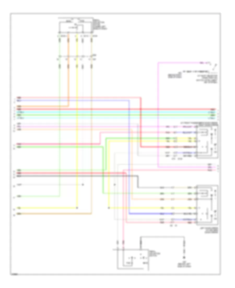 Memory Systems Wiring Diagram 2 of 3 for Nissan Pathfinder Silver Edition 2012