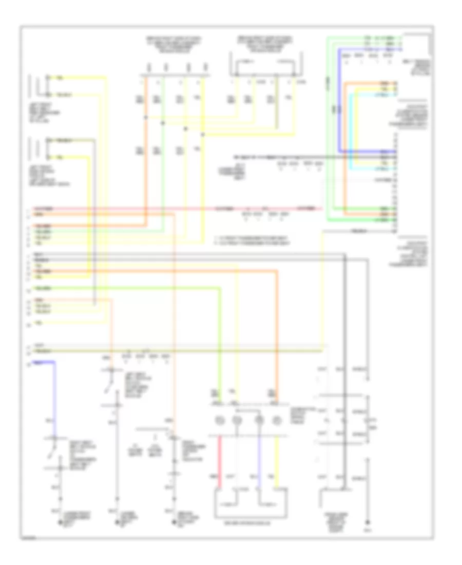 Supplemental Restraints Wiring Diagram 2 of 2 for Nissan Pathfinder Silver Edition 2012
