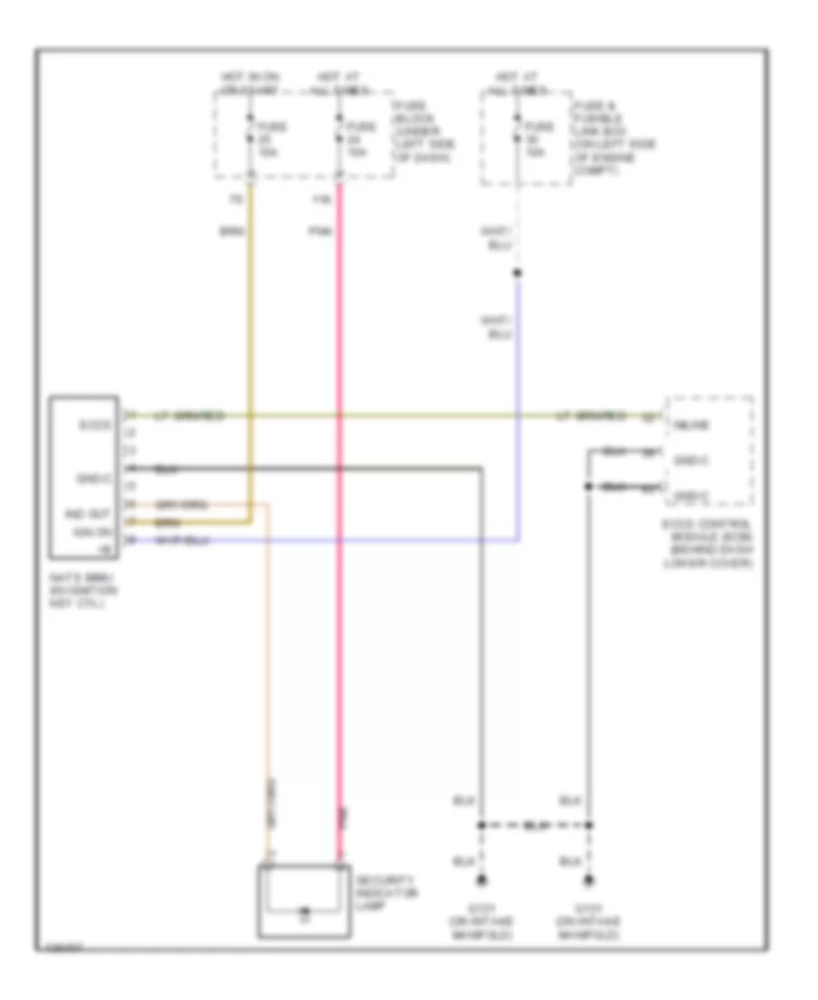 Immobilizer Wiring Diagram NATS for Nissan Altima GXE 2000