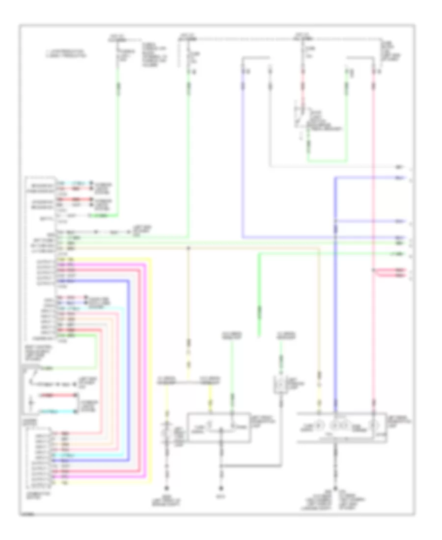 Exterior Lamps Wiring Diagram 1 of 2 for Nissan Murano S 2009