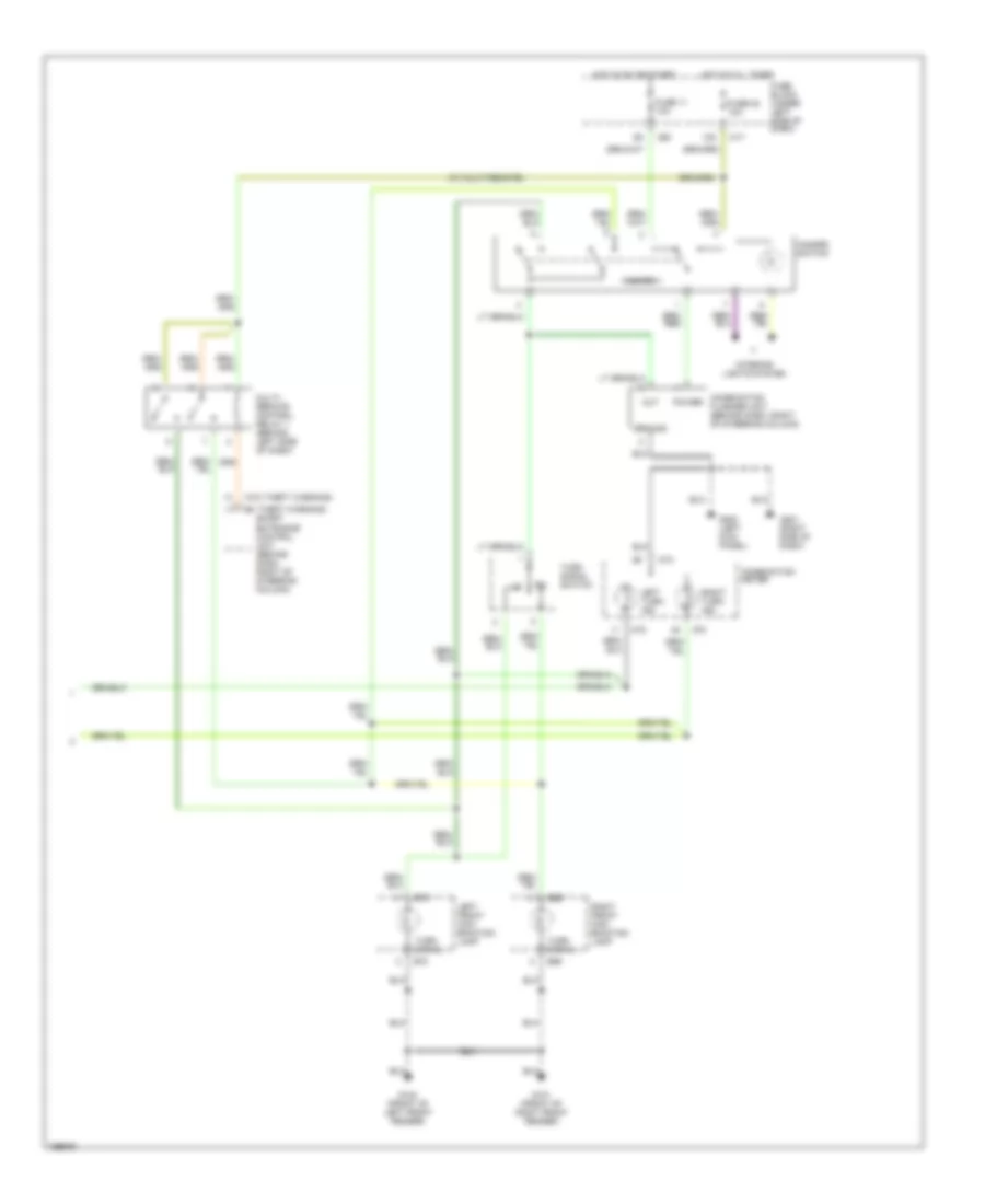 Exterior Lamps Wiring Diagram 2 of 2 for Nissan Altima SE 2000