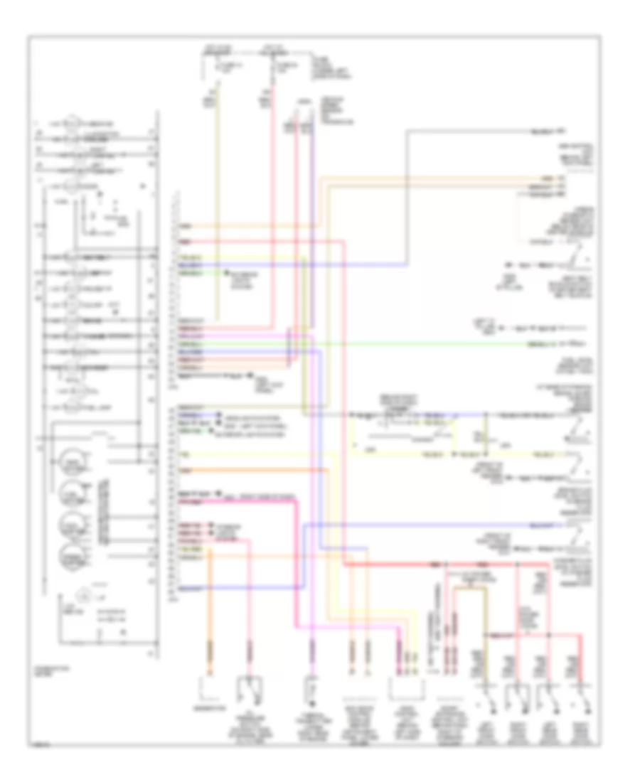 Instrument Cluster Wiring Diagram for Nissan Altima SE 2000