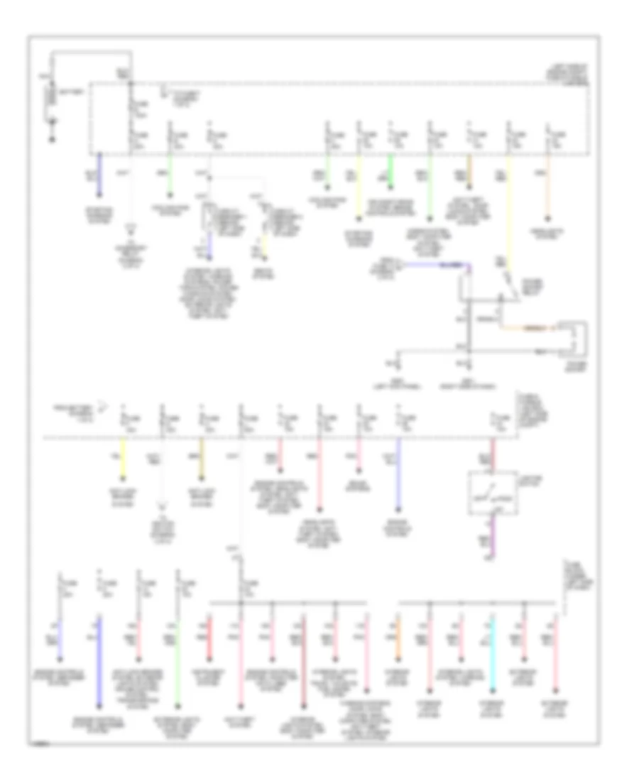 Power Distribution Wiring Diagram 1 of 2 for Nissan Altima SE 2000