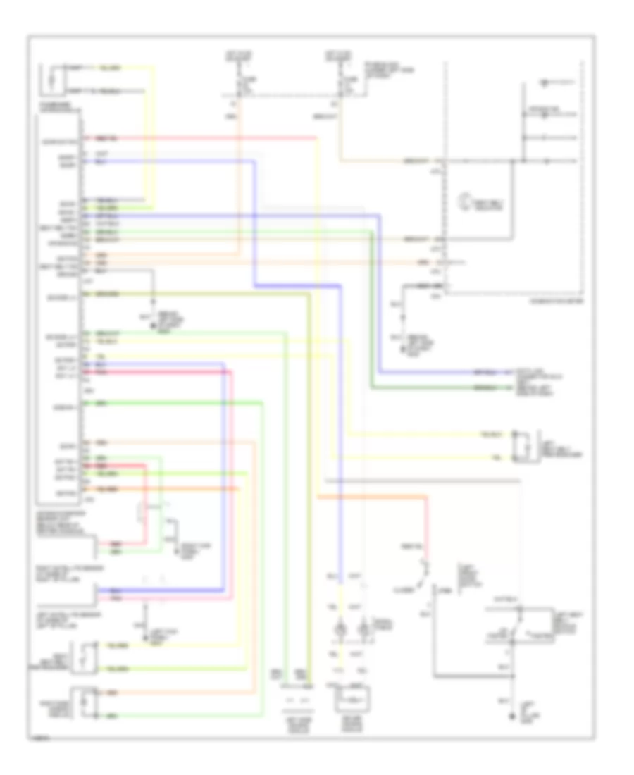 Supplemental Restraint Wiring Diagram for Nissan Altima SE 2000