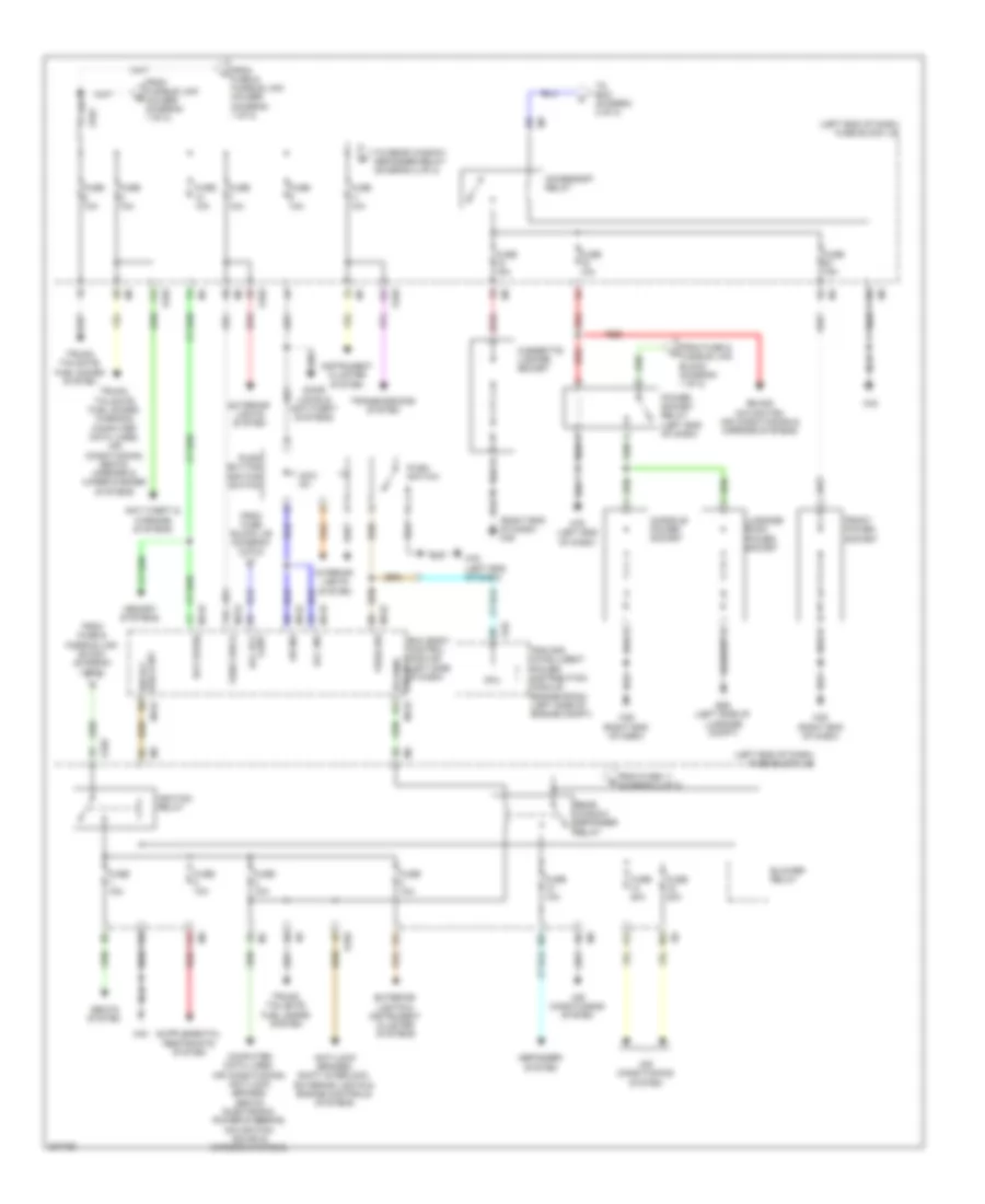 Power Distribution Wiring Diagram 2 of 2 for Nissan Murano SL 2009