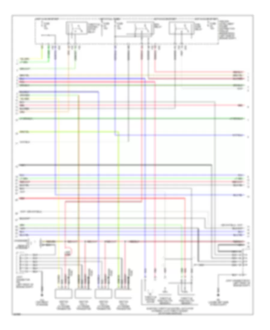 2.5L, Engine Performance Wiring Diagram, California (2 of 4) for Nissan Altima Hybrid 2007