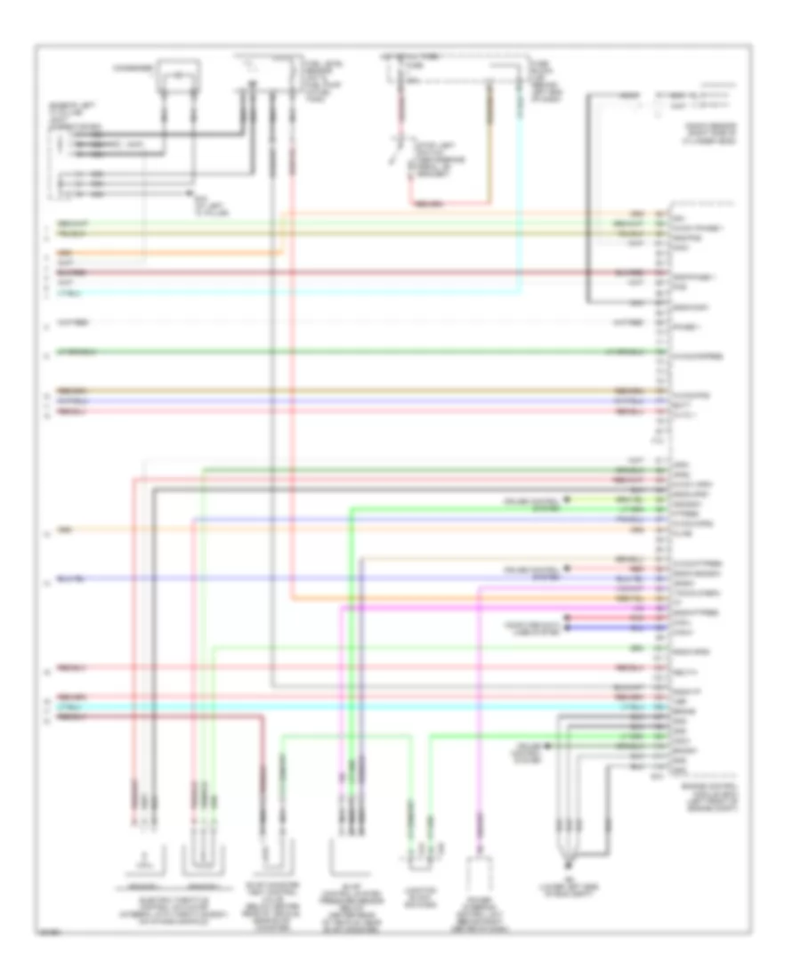 2.5L, Engine Performance Wiring Diagram, California (3 of 4) for Nissan Altima Hybrid 2007