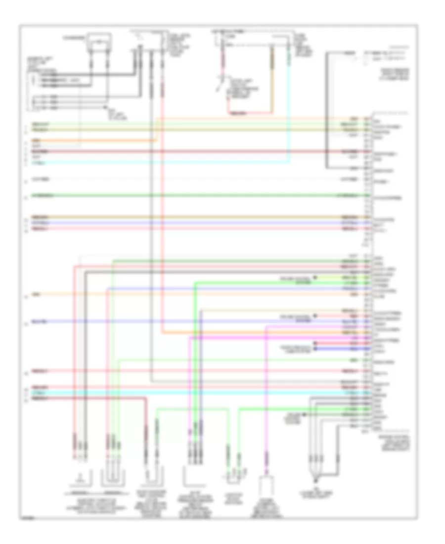 2.5L, Engine Performance Wiring Diagram, California (4 of 4) for Nissan Altima Hybrid 2007