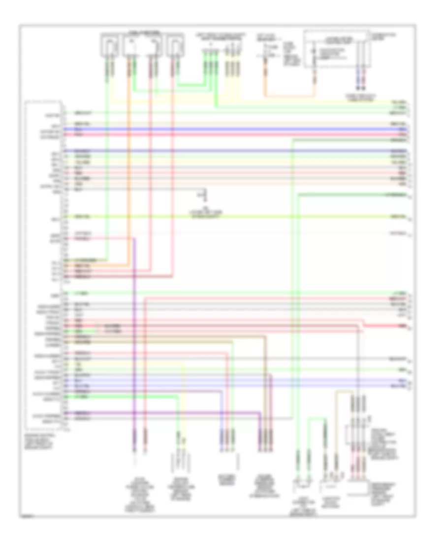 2 5L Engine Performance Wiring Diagram Except California 1 of 4 for Nissan Altima Hybrid 2007