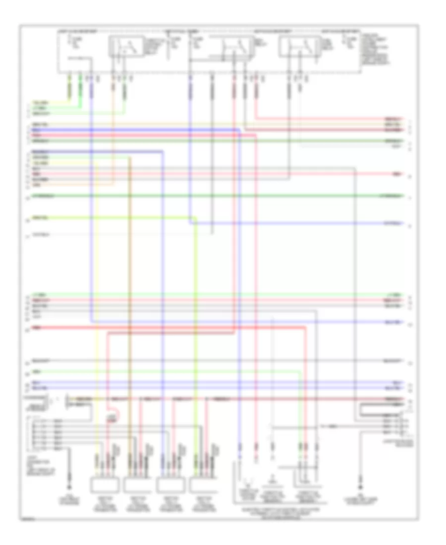 2.5L, Engine Performance Wiring Diagram, Except California (2 of 4) for Nissan Altima Hybrid 2007