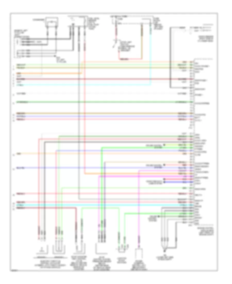 2.5L, Engine Performance Wiring Diagram, Except California (4 of 4) for Nissan Altima Hybrid 2007