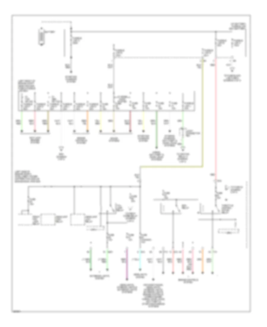 Power Distribution Wiring Diagram 1 of 3 for Nissan Altima Hybrid 2007