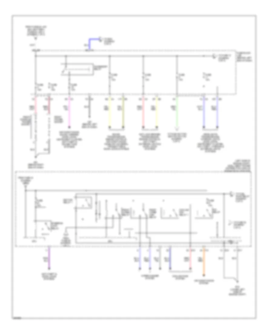 Power Distribution Wiring Diagram (2 of 3) for Nissan Altima Hybrid 2007