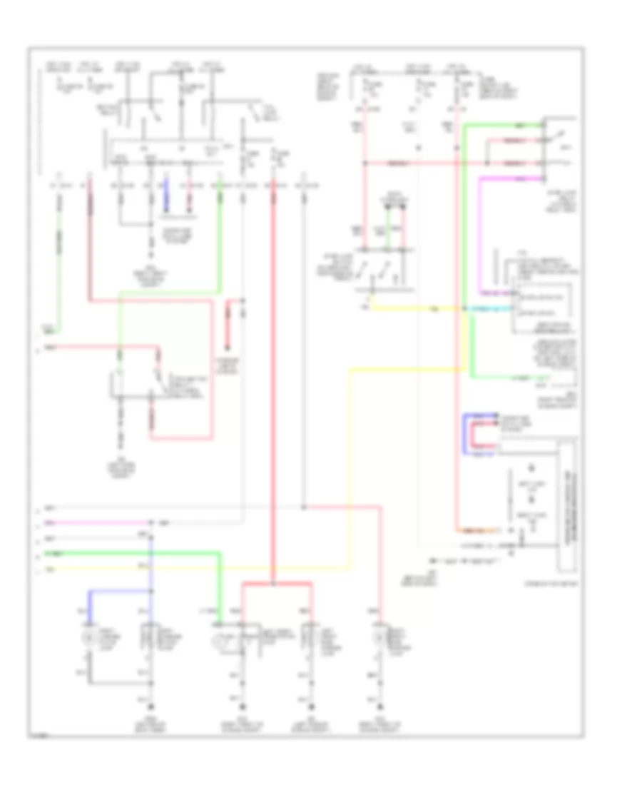 Exterior Lamps Wiring Diagram 2 of 2 for Nissan Pathfinder LE 2009