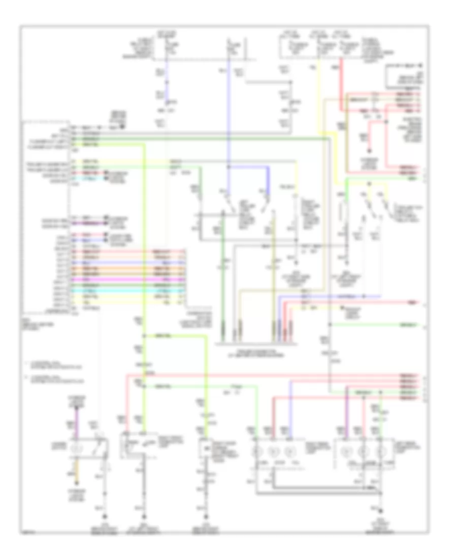 Exterior Lamps  Trailer Connector Wiring Diagram 1 of 2 for Nissan Titan SV 2013
