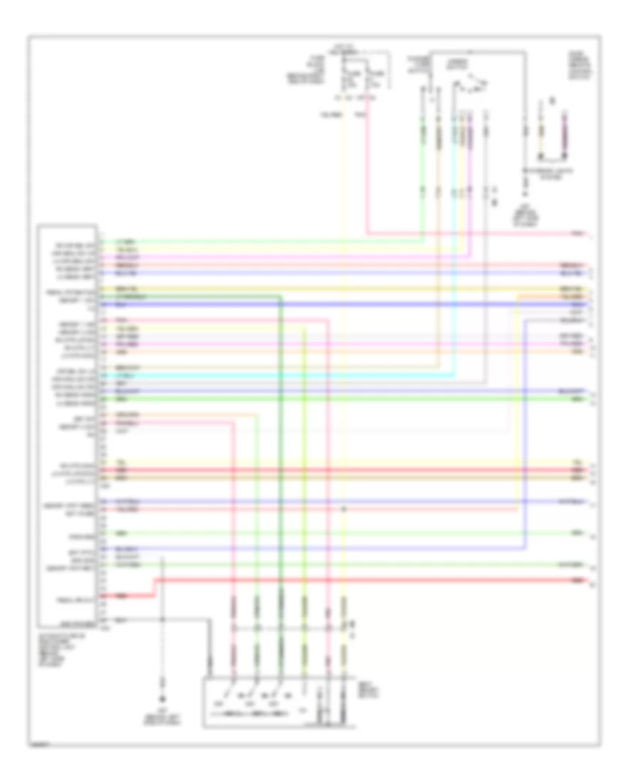 Memory Systems Wiring Diagram 1 of 3 for Nissan Titan SV 2013