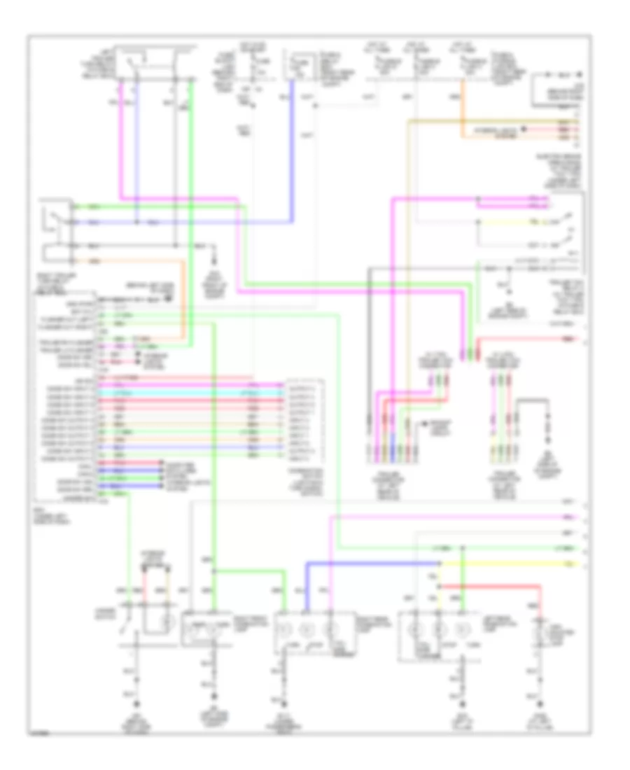 Exterior Lamps Wiring Diagram 1 of 2 for Nissan Pathfinder S 2009