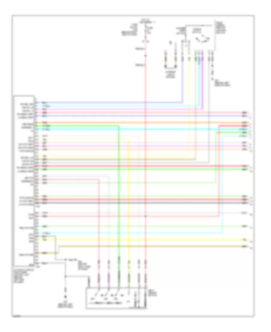 Memory Systems Wiring Diagram 1 of 3 for Nissan Pathfinder S 2009