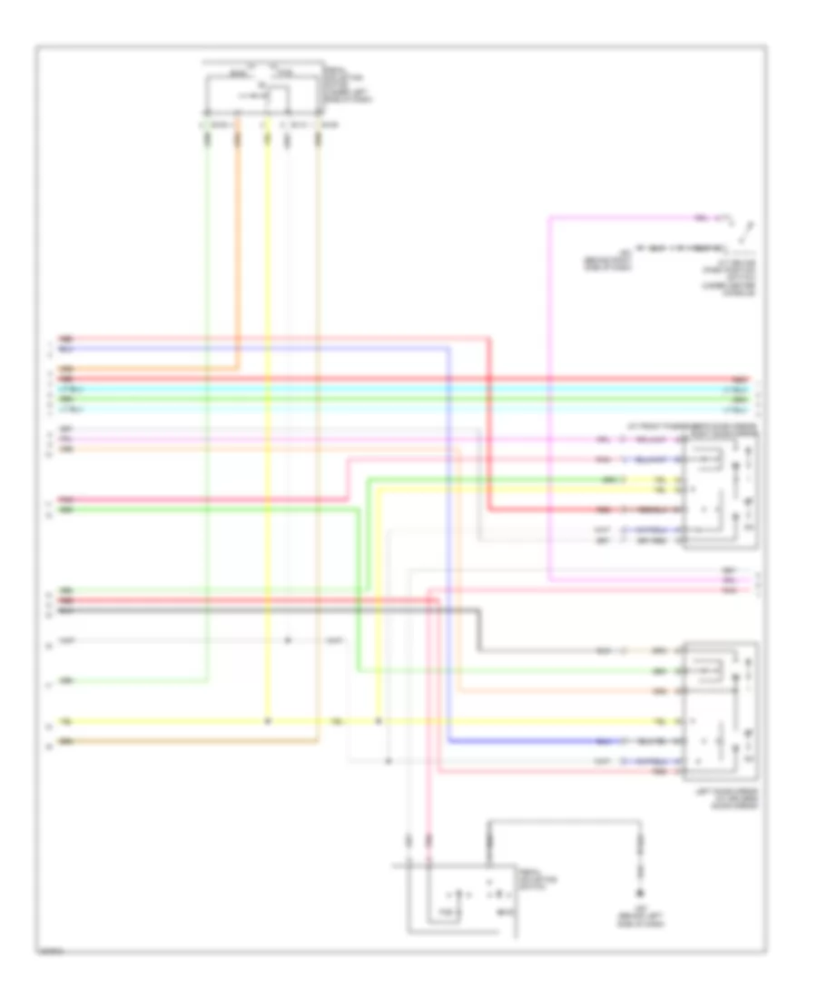 Memory Systems Wiring Diagram 2 of 3 for Nissan Pathfinder S 2009