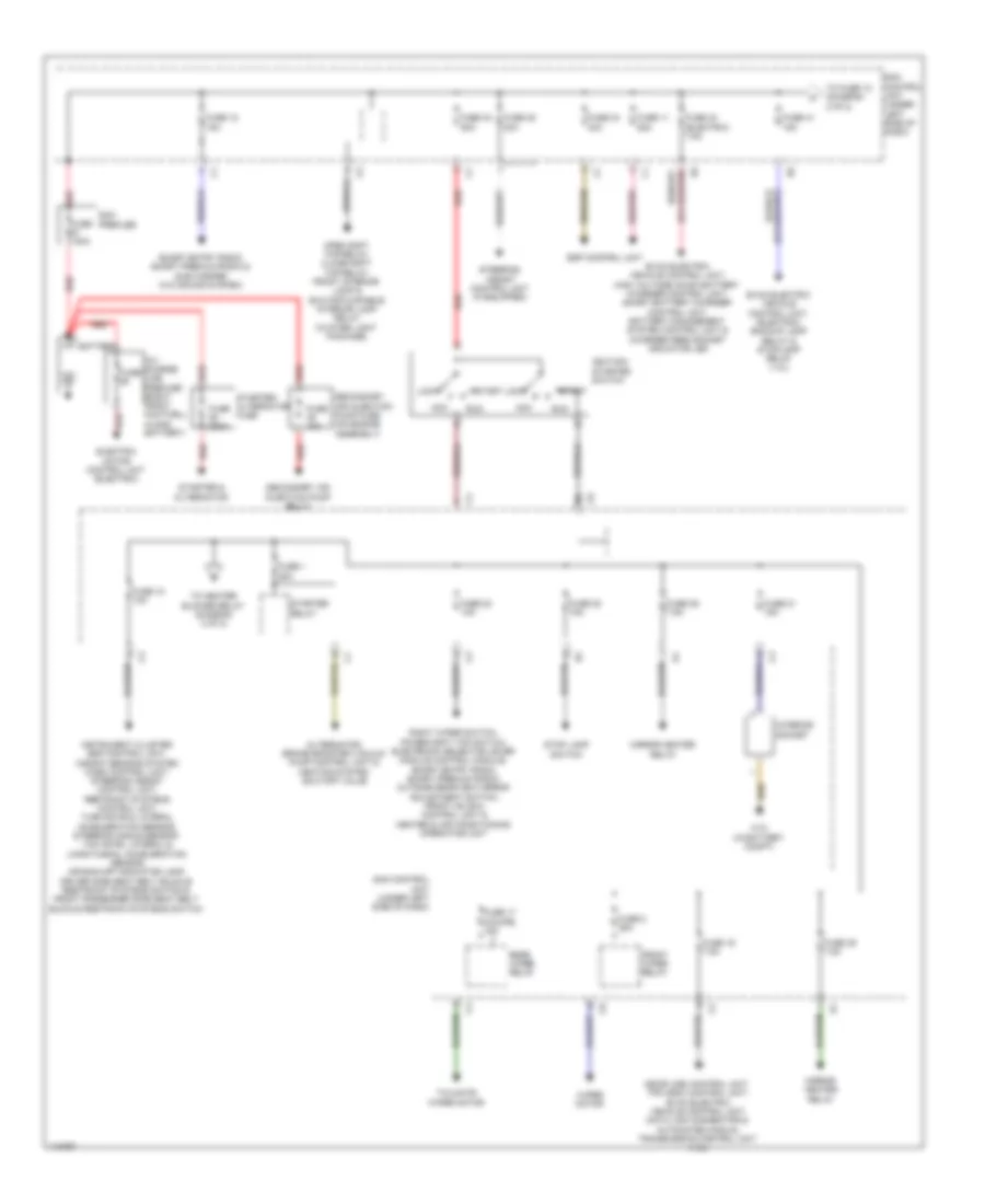 Power Distribution Wiring Diagram 1 of 2 for Smart Fortwo Pure 2013