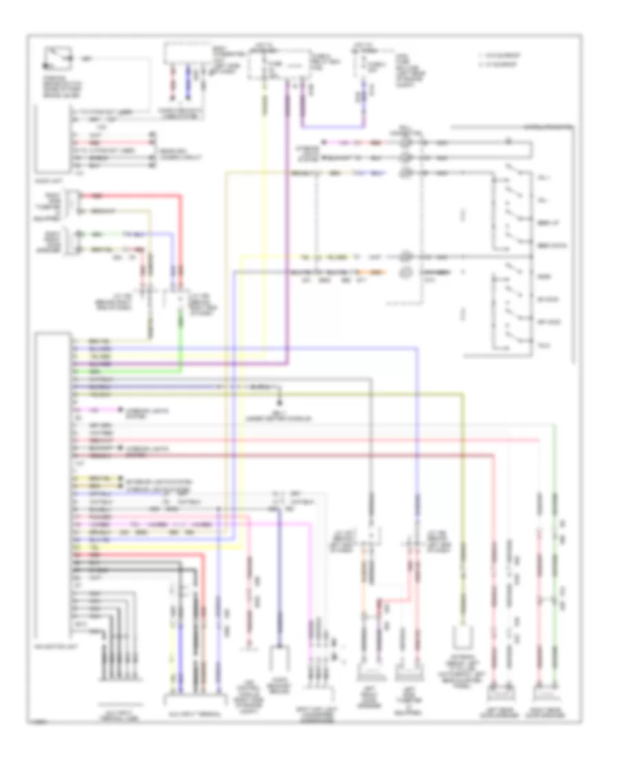 Navigation Wiring Diagram for Subaru Impreza WRX 2013
