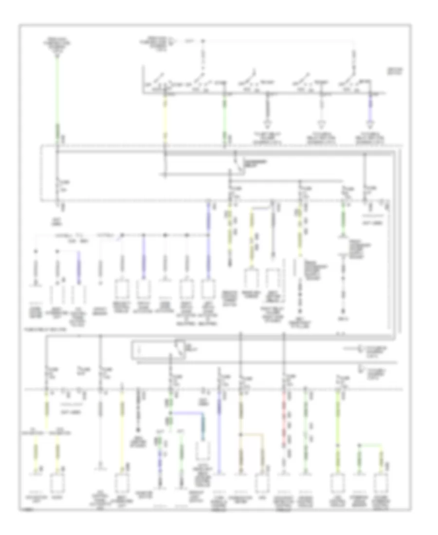 Power Distribution Wiring Diagram 3 of 4 for Subaru Impreza WRX 2013