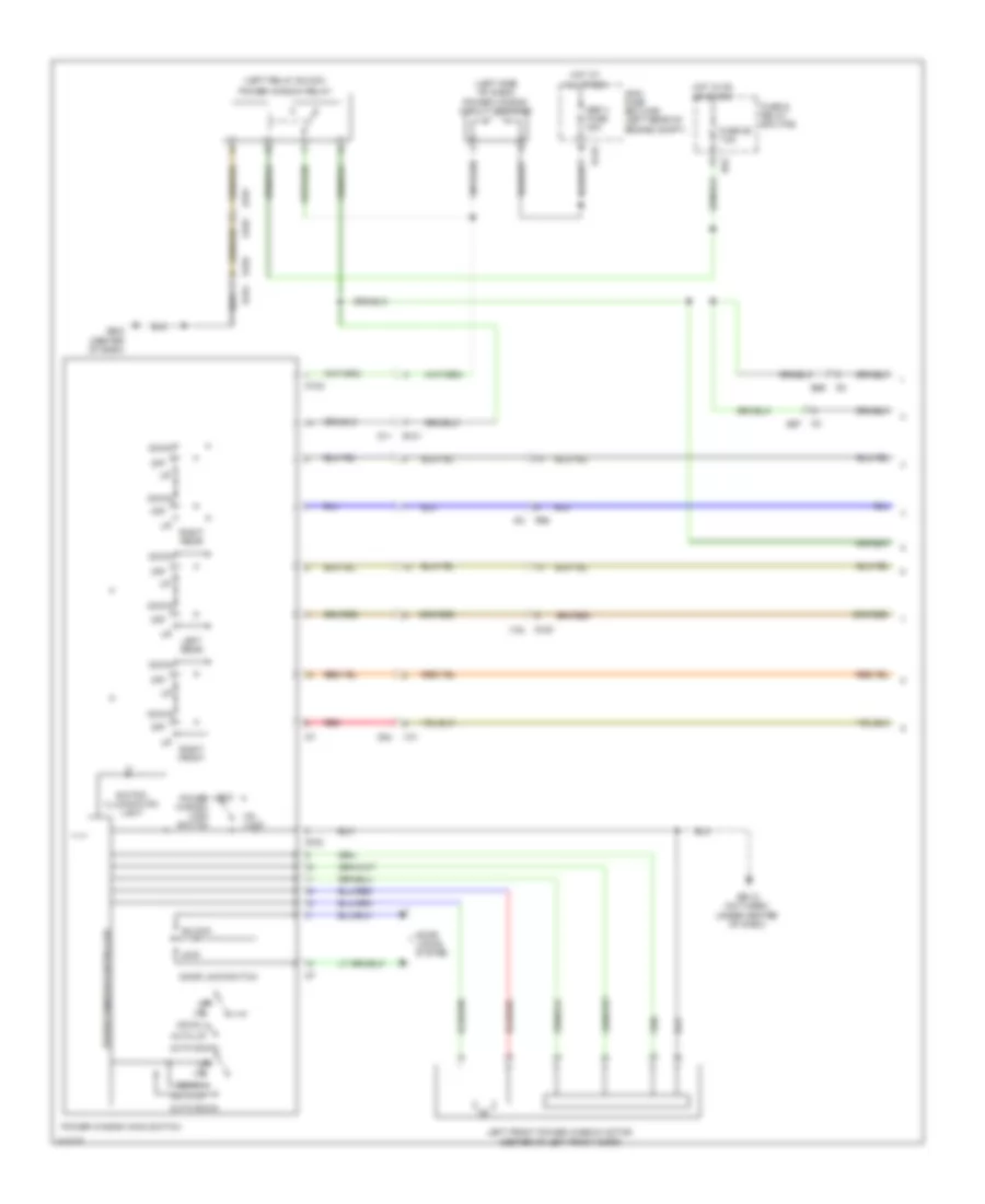 Power Windows Wiring Diagram 1 of 2 for Subaru Impreza WRX 2013