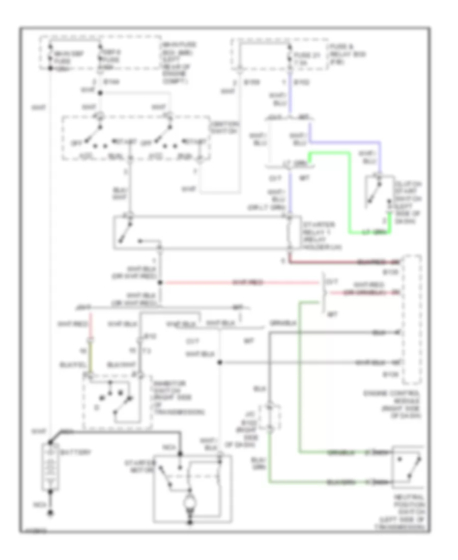 Starting Wiring Diagram for Subaru Impreza WRX 2013