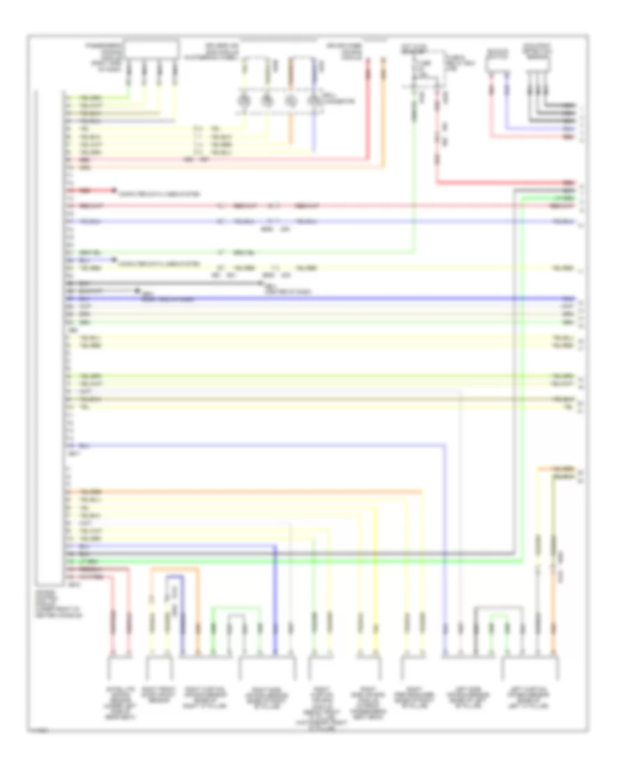 Supplemental Restraints Wiring Diagram 1 of 2 for Subaru Impreza WRX 2013