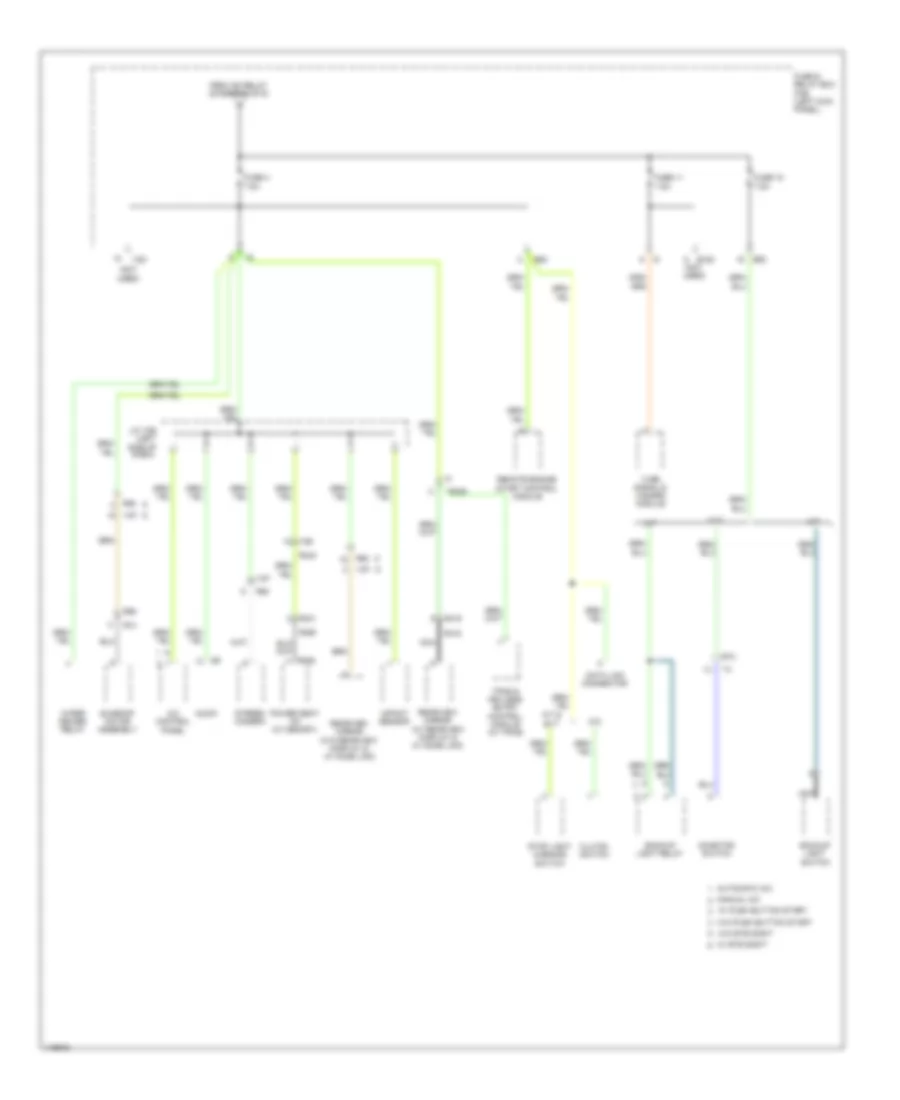 Power Distribution Wiring Diagram 5 of 6 for Subaru Legacy 2013